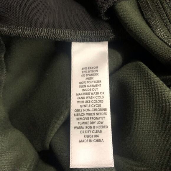 NWT New Directions Ponte Pull On Green Slim Leg Stretch Pants Stylish Versatile - Picture 10 of 16